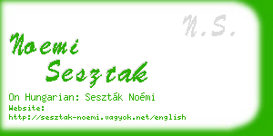 noemi sesztak business card